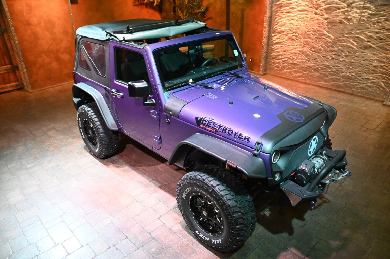 Used 2017 Jeep Wrangler $27,600 Financed! Big Custom Lifted Purple Crawler  !! For Sale (Sold) | Auto Show Sales and Finance Stock #SCV4991